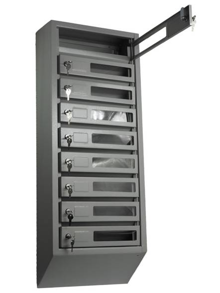 Ящик почтовый узкий с окошком и задней стенкой ЯПВЗС-9