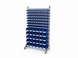 Стеллаж для пластиковых лотков ДВК SORTEX односторонний 1800x1000x450.04