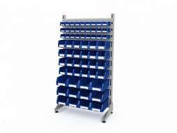 Стеллаж для пластиковых лотков ДВК SORTEX односторонний 1800x1000x450.05