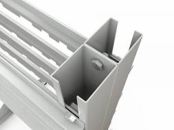 Стеллаж для пластиковых лотков ДВК SORTEX односторонний 1800x1000x450.05