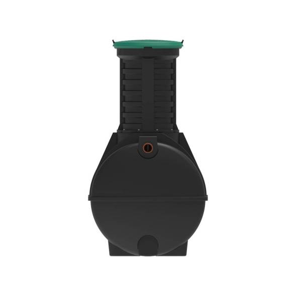 Автономная канализация Rostok Ground 8 с горловиной 1000 мм и принудительным отведением, 3500 л, черный [504.3000.899.001]