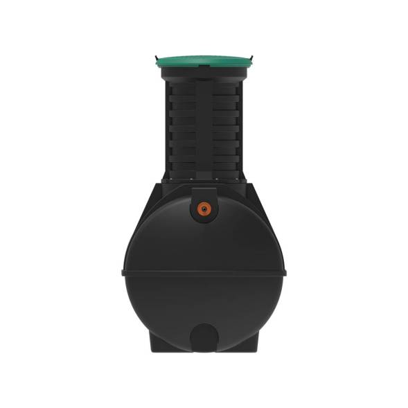 Автономная канализация Rostok Ground 8 с горловиной 1000 мм и принудительным отведением, 3500 л, черный [504.3000.899.001]