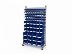 Стеллаж для пластиковых лотков ДВК SORTEX односторонний 1800x1000x450.06