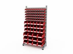 Стеллаж для пластиковых лотков ДВК SORTEX односторонний 1800x1000x450.06