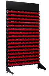 Стеллаж с пластиковыми ящиками 1801-16/0/0п G-K