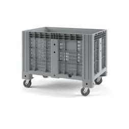 Контейнер iBox 1200х800х800 на колесах с краном 1&quot;